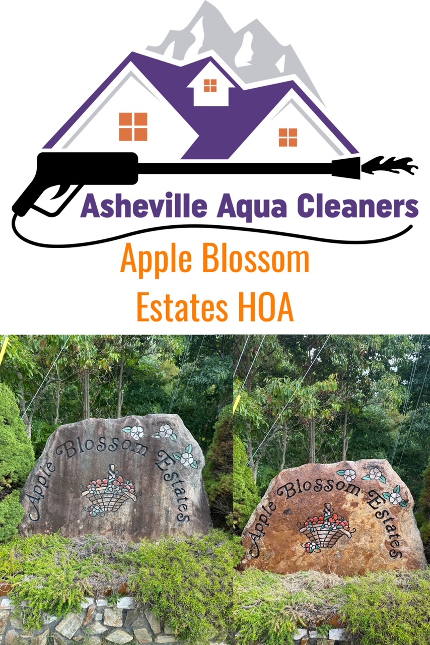 Commercial Pressure Washing for Apple Blossom Estates HOA in Waynesville, NC