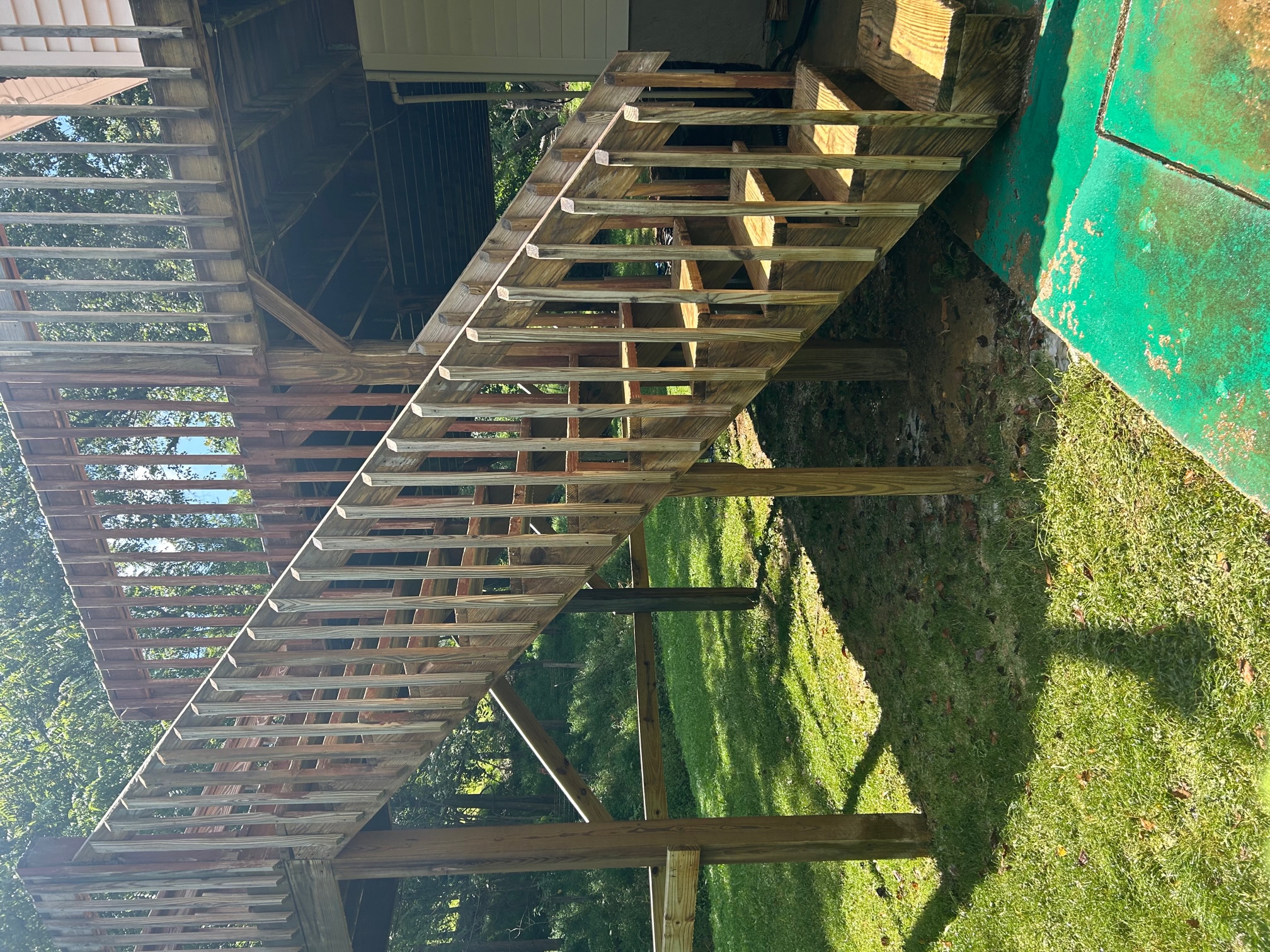 Top Quality Deck Cleaning in preparation for a new coat of stain in Candler, NC